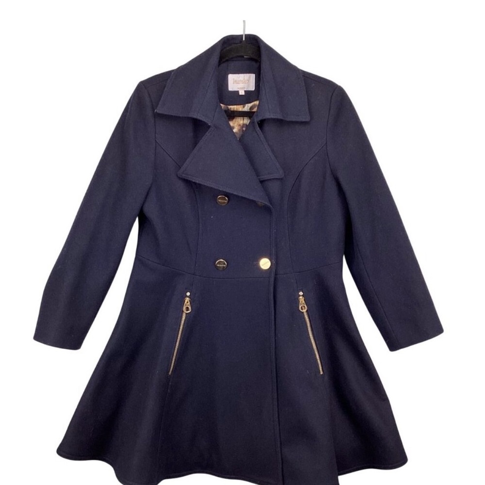 Laundry By Shelli Segal Navy Trench Coat